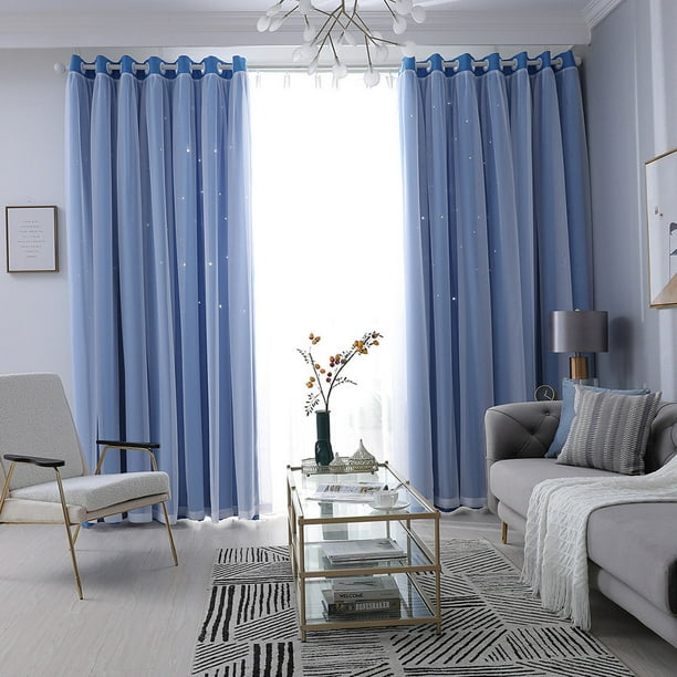 1//2//4 Panels Window Long Curtain Drapes Blinds Living Room Bedroom Curtain Decor